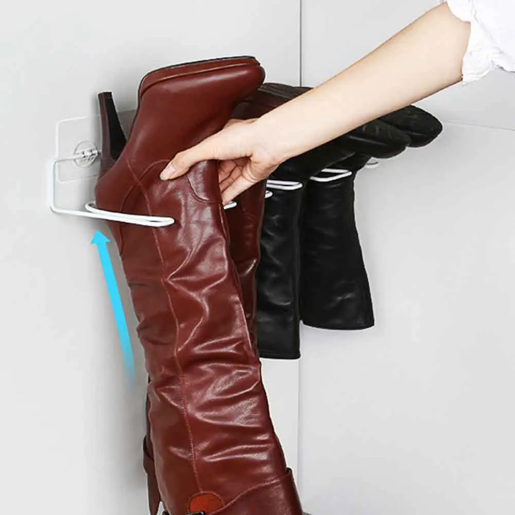 1 пара домашняя стойка для обуви самоклеющиеся держатель хранения двери назад из