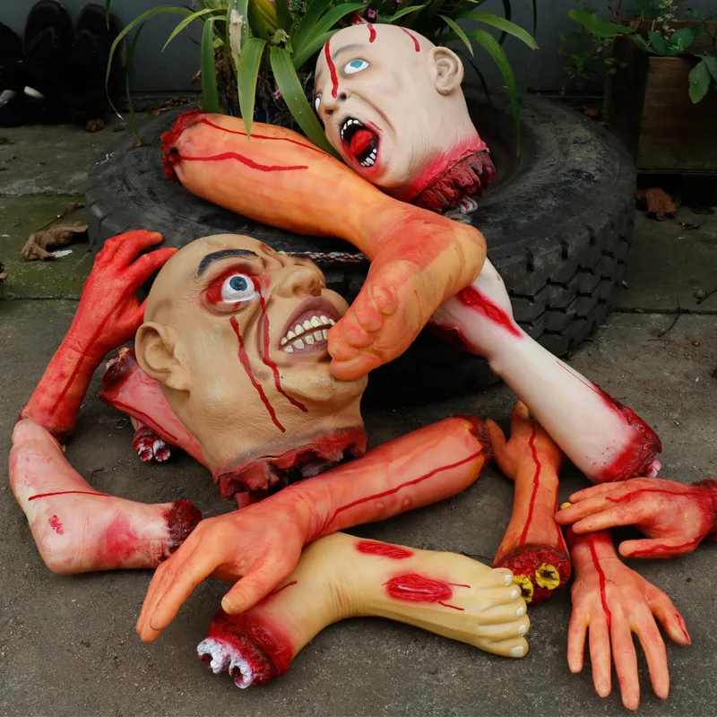 1 шт. Хэллоуин ужас Кровавые руки страшное охотничье украшение для вечеринки