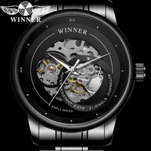 Часы наручные WINNER Мужские механические брендовые роскошные