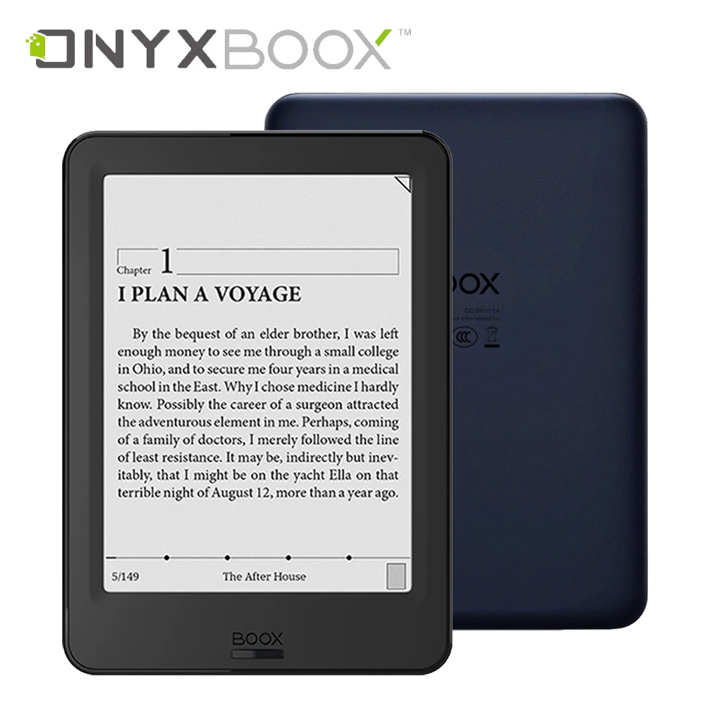 Новая модель Ebook Reader ONYX BOOX Poke Pro " Электронная книга 2G/16G четырехъядерный E-reader BT WiFi сенсорный e-ink cta экран Android с Чехол