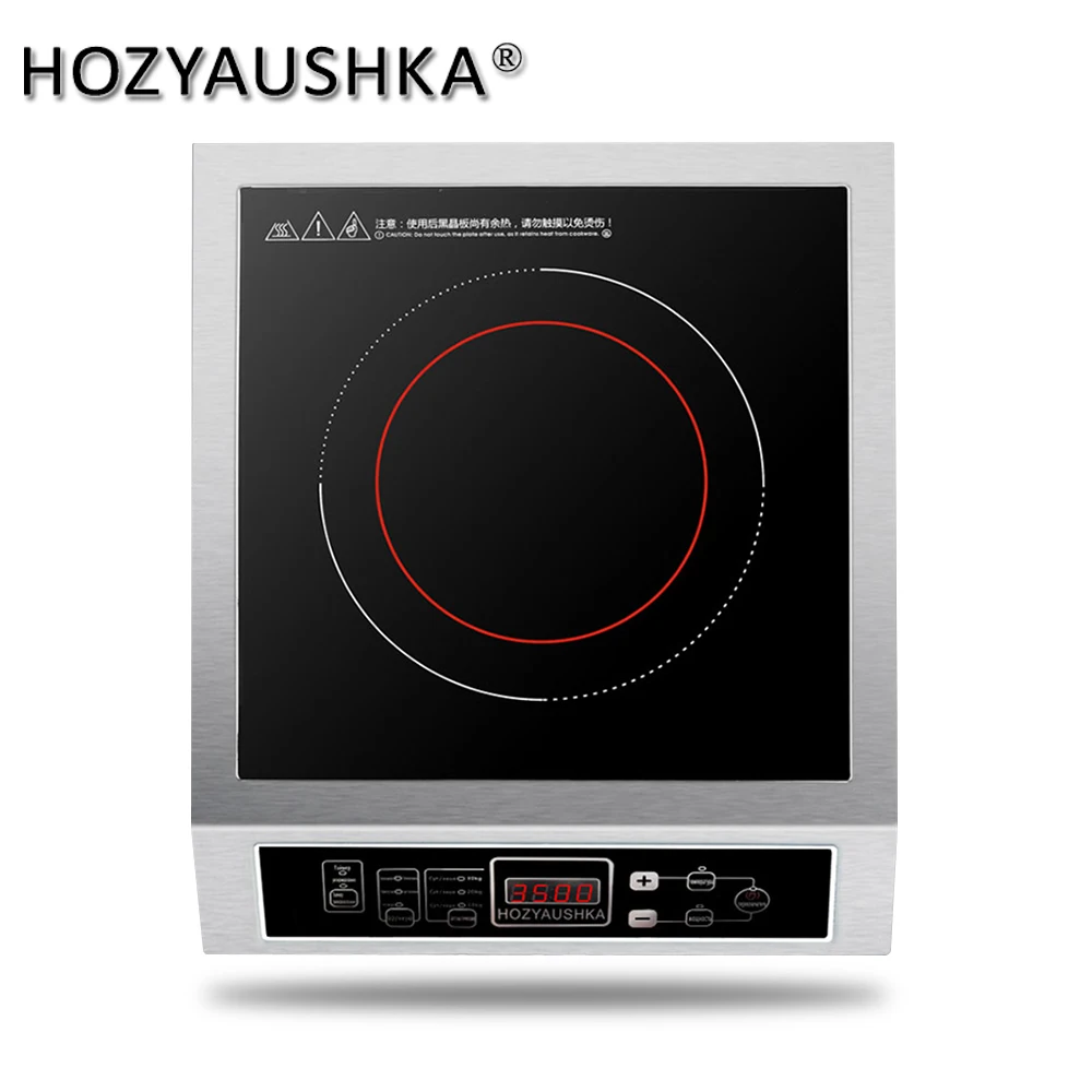 HOZYAUSHKA 3500W high-power single-head induction cooker button control maximum load-bearing 50KG | Бытовая техника