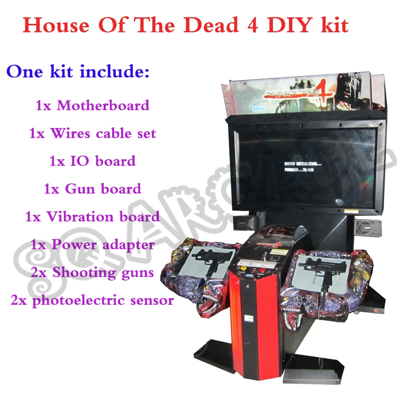 Набор для самостоятельной сборки Дом мертвых 4 с пистолетами/материнской