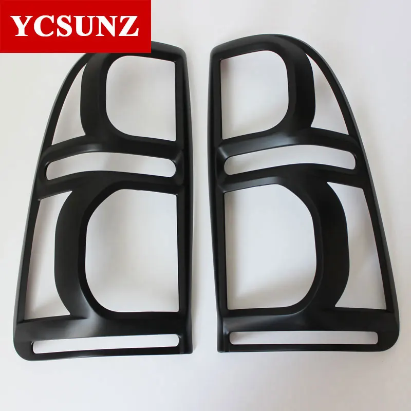 Автомобильные аксессуары ABS матовая черная задняя фара крышка для Toyota Hilux Vigo 2012 2013