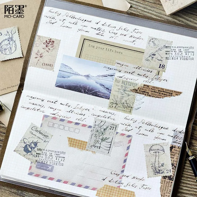 

46pcs/pack Cute Forest Stamps Decorative Stickers Scrapbooking Stick Label Diary Journal Stickers Stationery Album Stickers