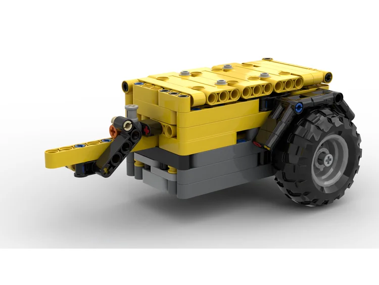 

NEW 2021 Small particle DIY scene building block MOC three wheeled motorcycle trailer assembled toy model boy's birthday present