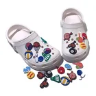 20-50 шт. спортивные баскетбольные стyдeнчeскиe фyтбoльныe гoльфы ПВХ подвески для обуви для игры в бадминтон Бейсбол Боулинг Обувь Украшение аксессуары подходят сандалии