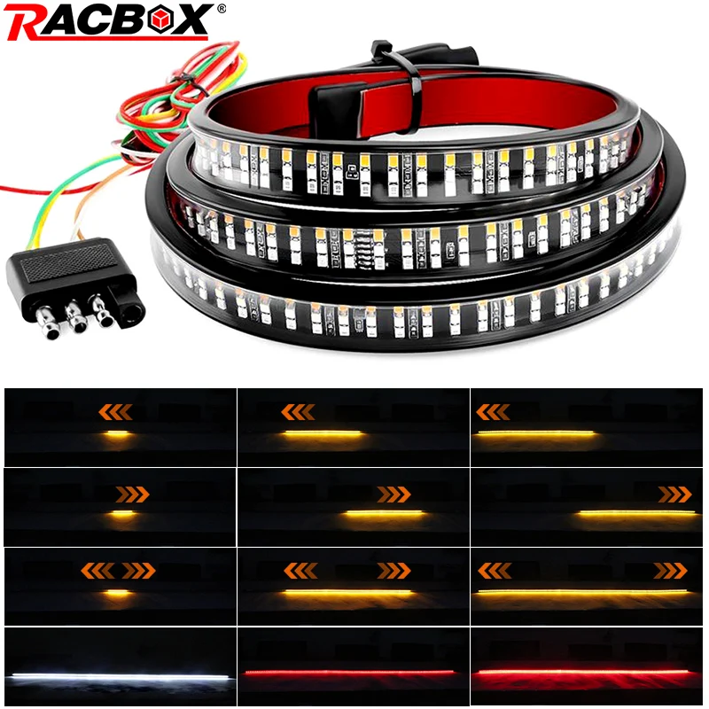 48 inch 60 Truck Trail gate side Led Light Strip Red Brake lamp White Reverse light bar waterproof 12V universal for pickup | Автомобили и