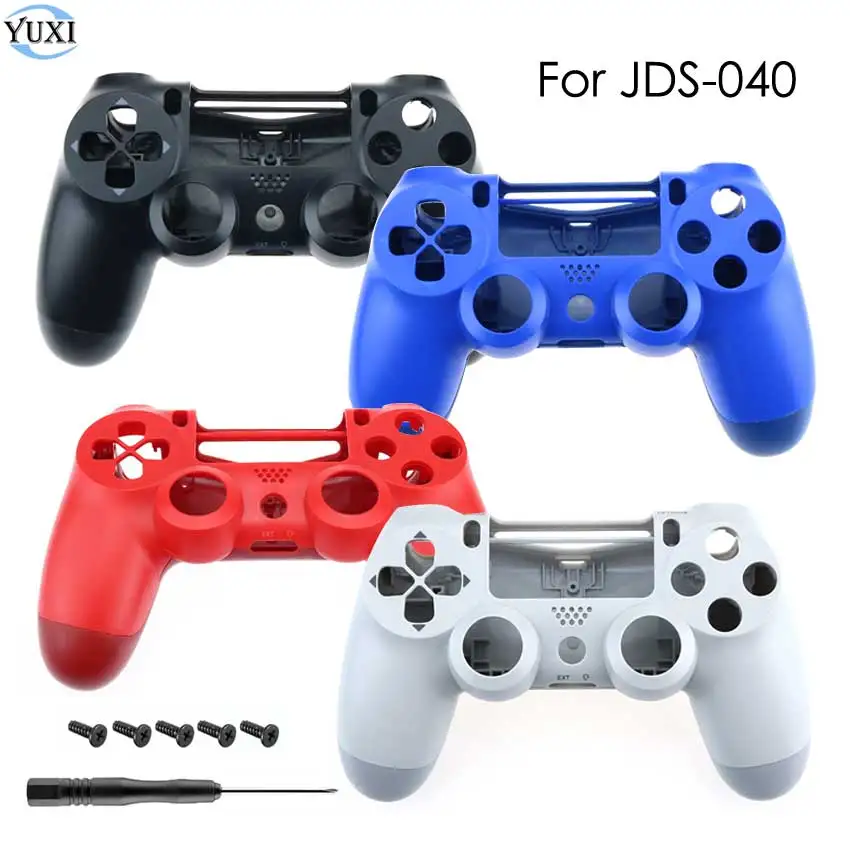 

YuXi Replacement Front / Upper Back Housing Shell Case for PS4 Pro Slim 4.0 Controller JDM JDS 040 Gamepad