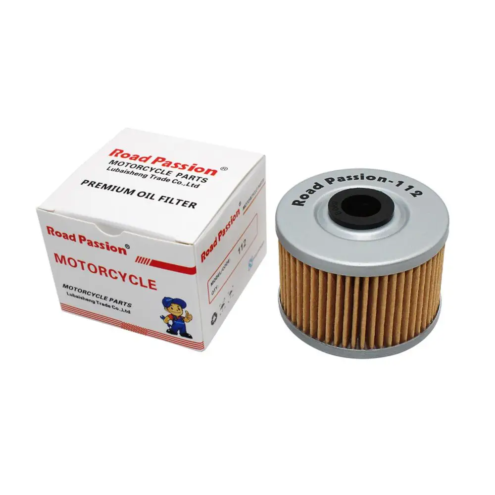 

Road Passion Professional Paper Oil Filter For HONDA FX650 GB400F GB500 NX250 NX650 SLR650 TLR250 TRX250X TRX700XX XBR500 XL250R