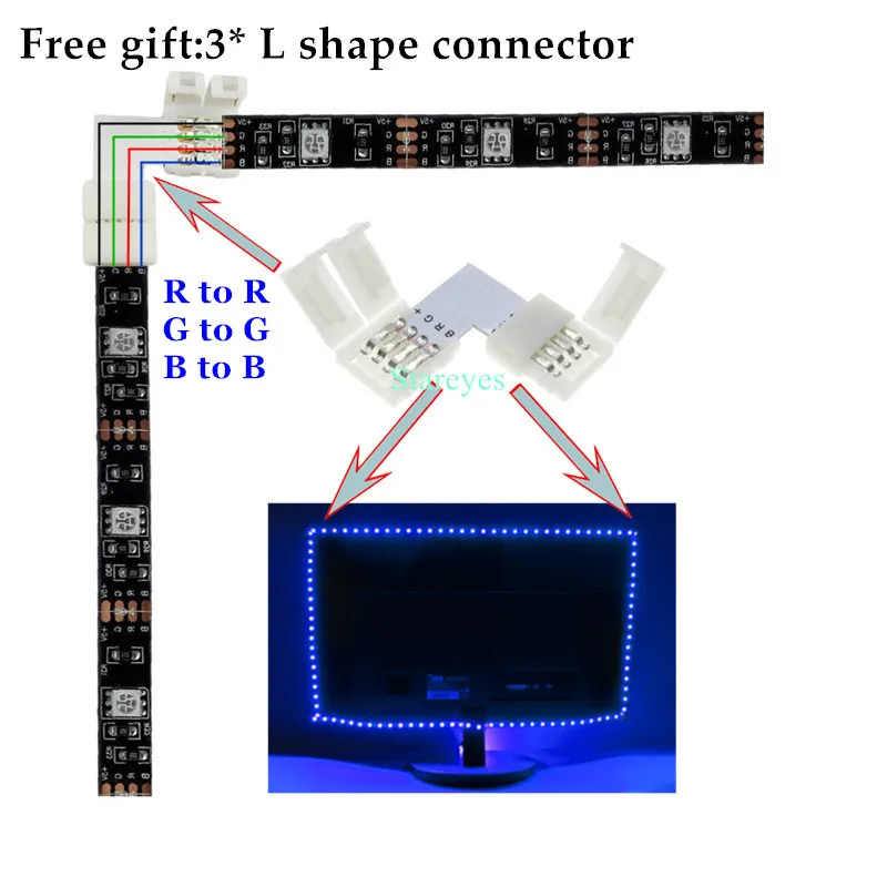 SMD 5050 DC5V USB RGB Светодиодная лента 30 светодиодный/м светильник Гибкая IP20 IP65 водонепроницаемая лента 1 м 2 м 3 м 4 м 5 м Пульт дистанционного управления для ТВ фона