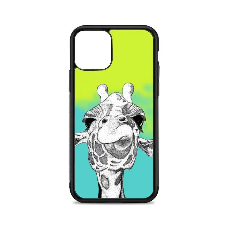 

giraffe Phone Case for iPhone 12 mini 11 pro XS Max X XR 6 7 8 plus SE20 High quality TPU silicon and Hard plastic cover