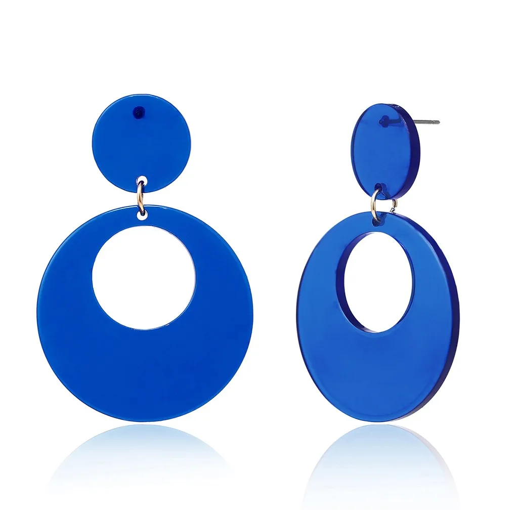 Женские круглые серьги черные белые золотые геометрические металлические в