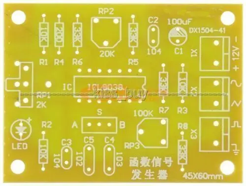 ICL8038 функция генератор сигналов Модуль синусоида треугольная волна квадратная |