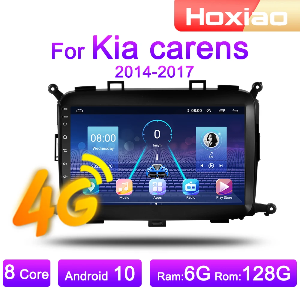 Автомагнитола 2 Din 4G Android 8 1 мультимедийный видеоплеер для Kia carens 2014 2015 2016 2017 Wi-Fi ОЗУ