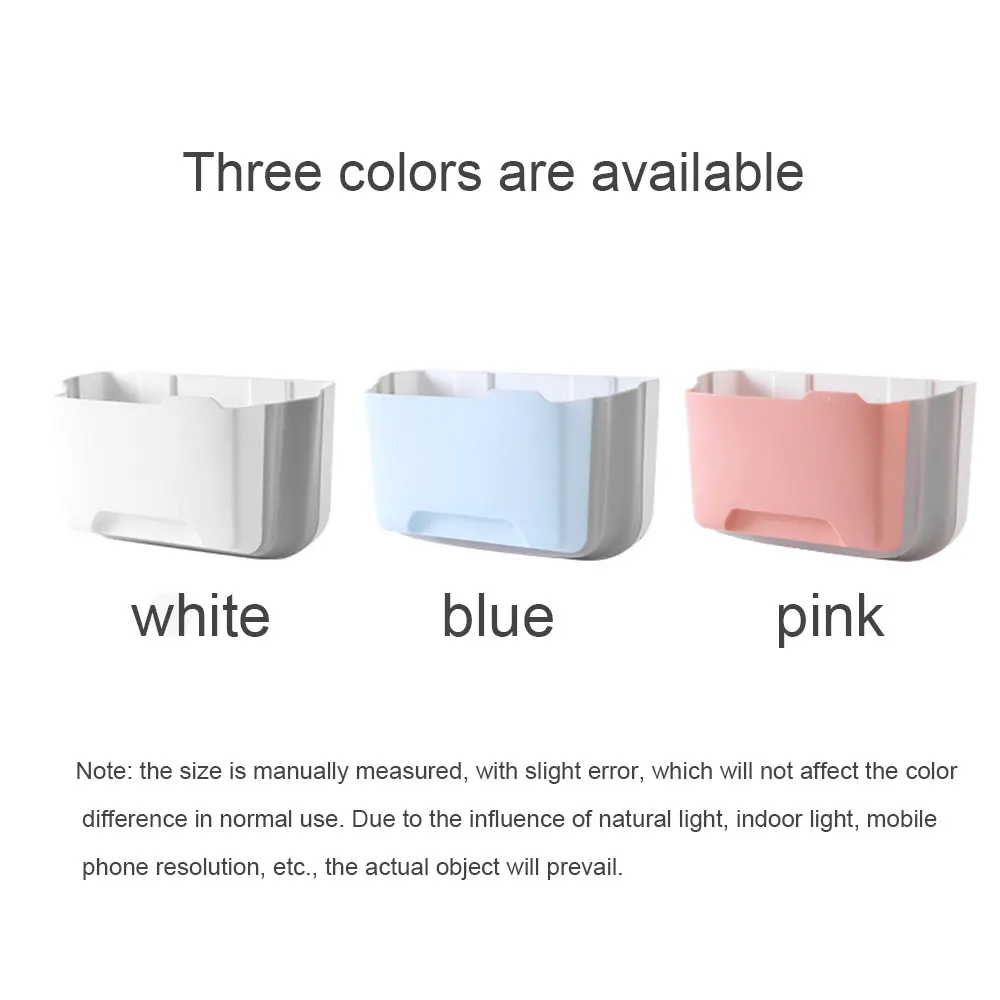 Настенный складной контейнер для мусора подвесной на дверь шкафа уборки дома