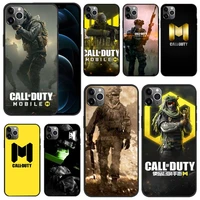 call of duty cod phone case for iphone 13 12 pro max 6 7 8 plus 11 6s x xs max xr black silicone cover