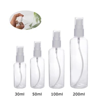 68pcs 3050100200ml spray bottles for alcohol portable transparent plastic bottles for travel household cleaner essential oil