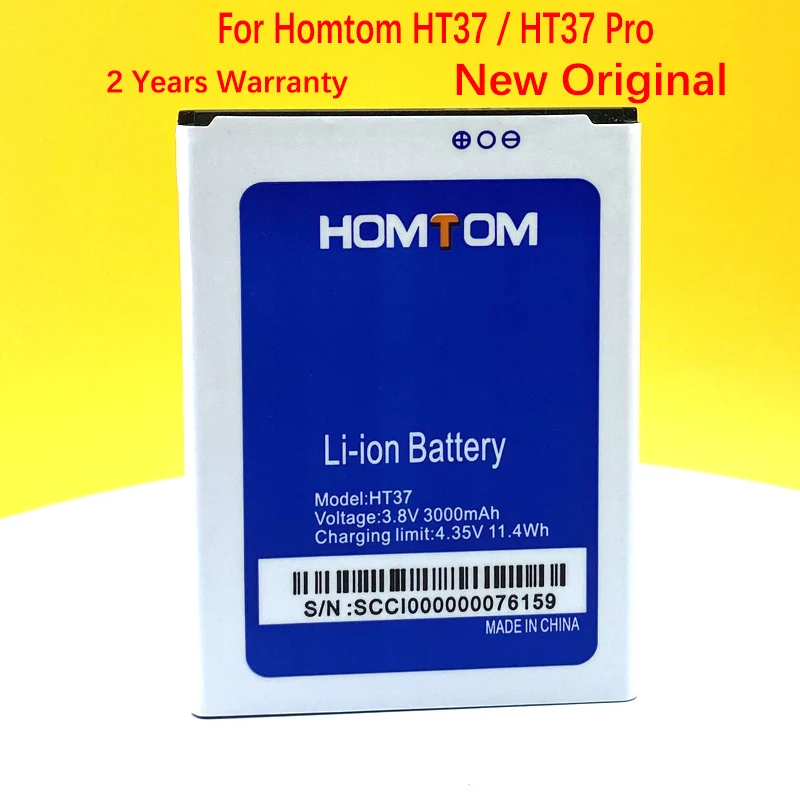 new original battery for homtom ht3 ht16 ht17 ht37 pro mobile phone replacement in stock tracking number free global shipping