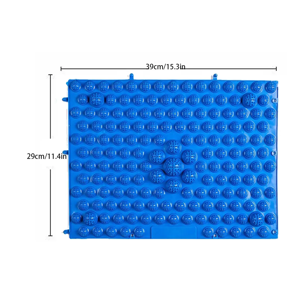 

2PC Anti-Slip Foot Massage Mat Acupressure Reflexology Walking Toe Plate Yoga Pad Particles Foot Pad Odorless Non-Toxic Bath Mat