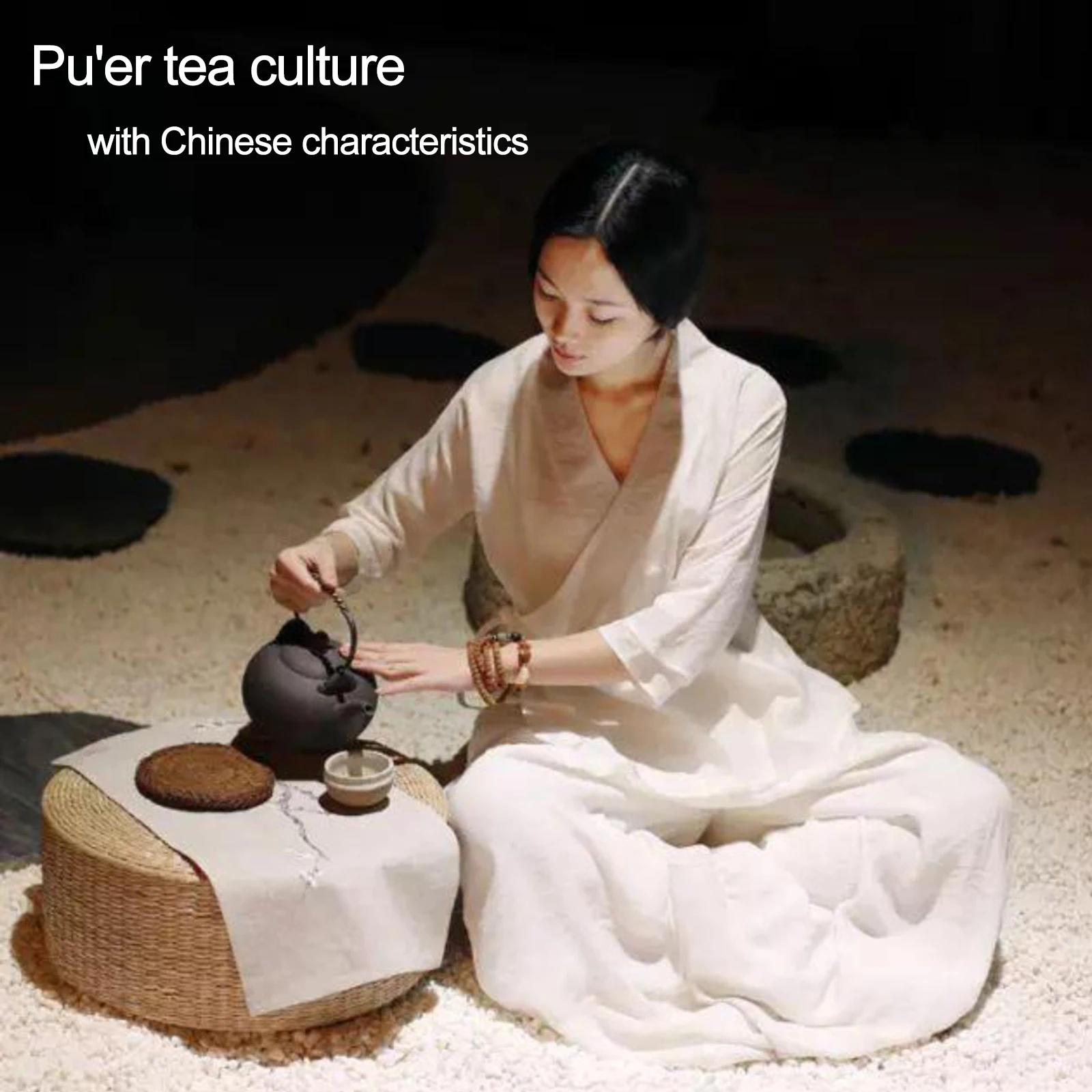 

Old Raw Tea Cake 100g Chinese Tea Beauty and Health Care Slimming Tea