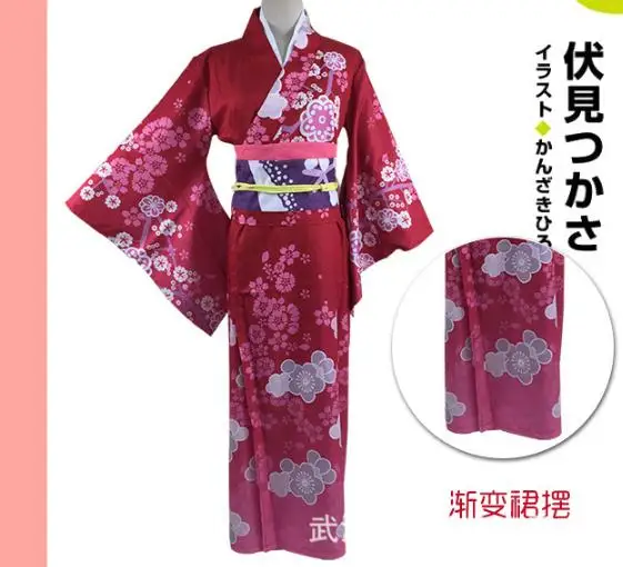 

Eromanga Sensei Izumi Sagiri Women Kimono Cosplay Costume Japanese Full Set Yukata Dress