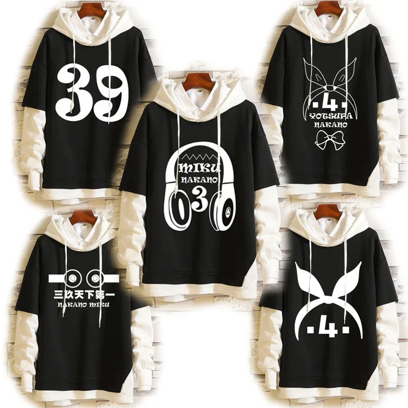 

2022 Hoodie The Quintessential Quintuplets Hoodies Nakano Miku Hooded Sweaters Nakano Yotsuba Sweatshirts Adults Spring Pullover