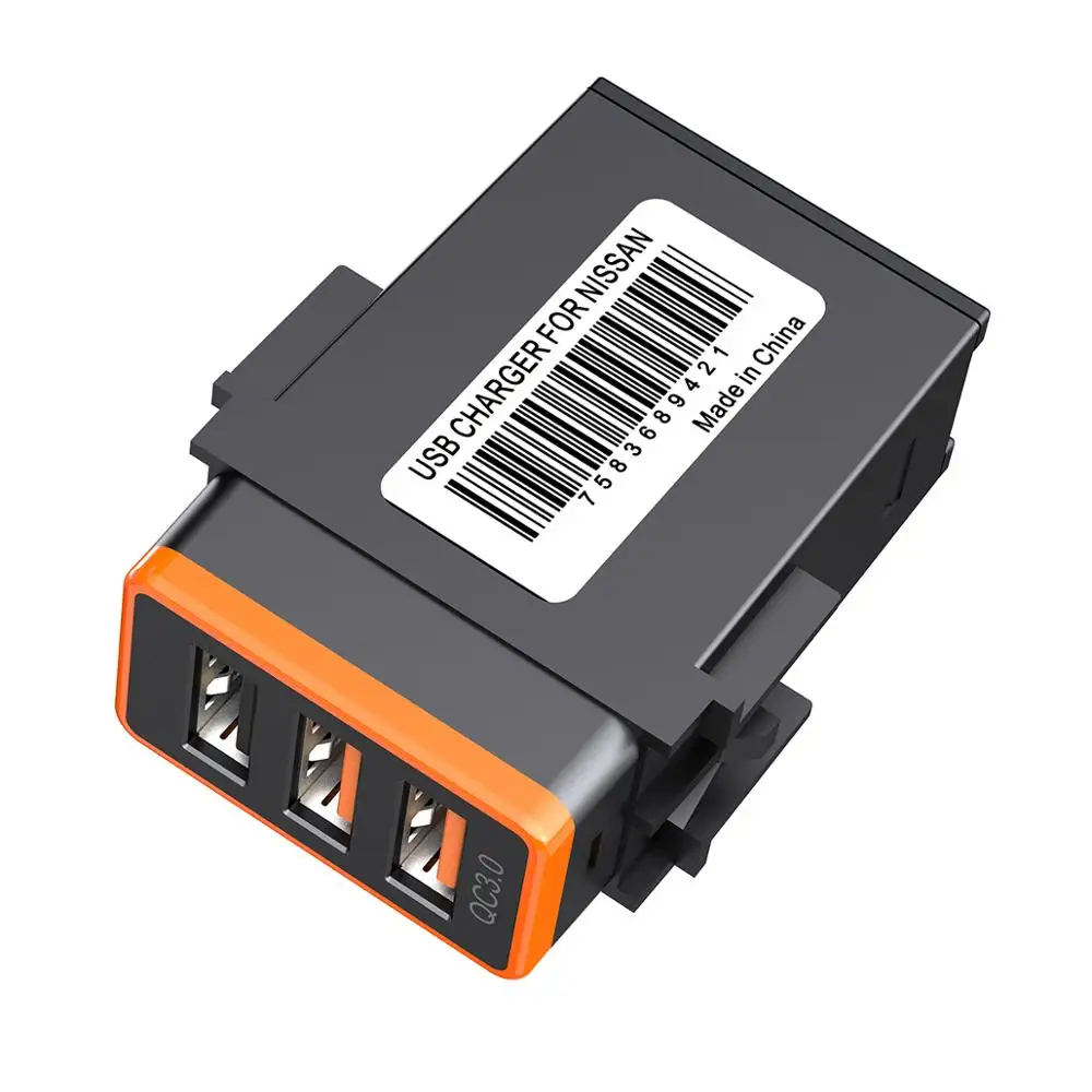 Автомобильное зарядное устройство CHELINK 12 В QC3.0 3USB светодиодный вольтметр адаптер