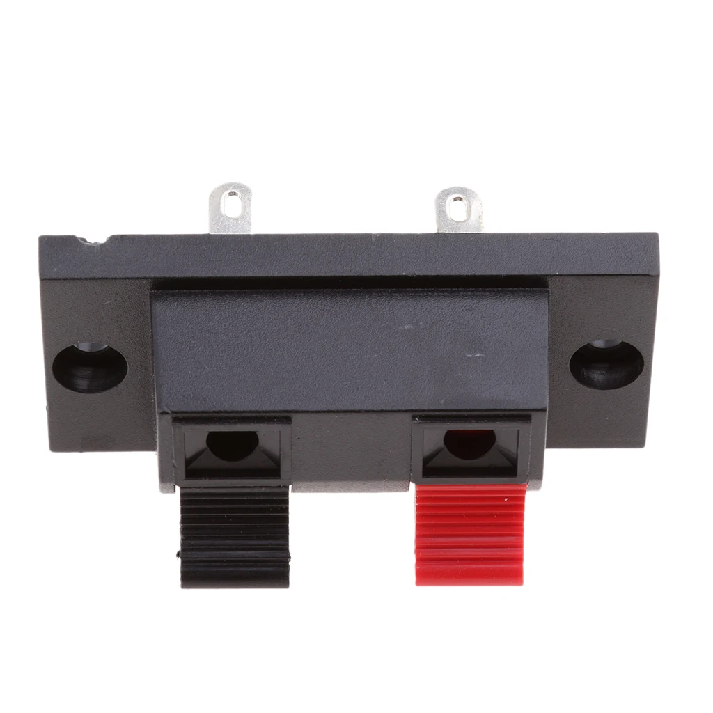 Пружинный зажим для аудио динамиков клеммы с 2 разъемами нажимная разъемная