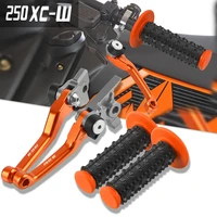 motocross hand grips handlebar and dirt bike brake clutch levers for 250xcw 250 xc w 2014 2015 2016 2017 2018 2019 2020 2021
