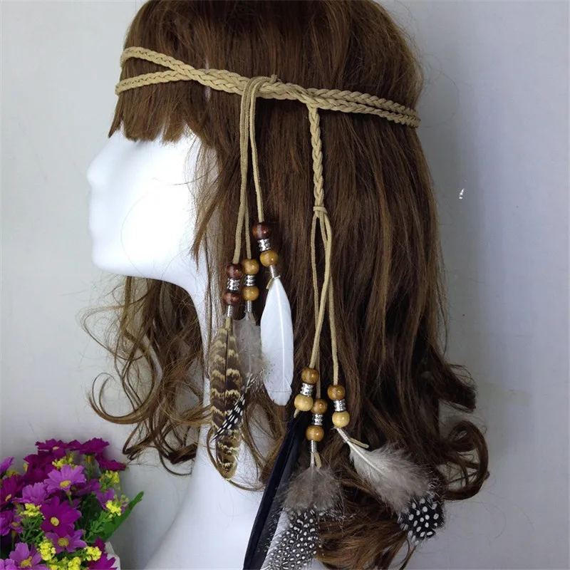 

Головной убор в богемном стиле Женский, аксессуары для волос ручной работы в стиле хиппи, богемный стиль, 38