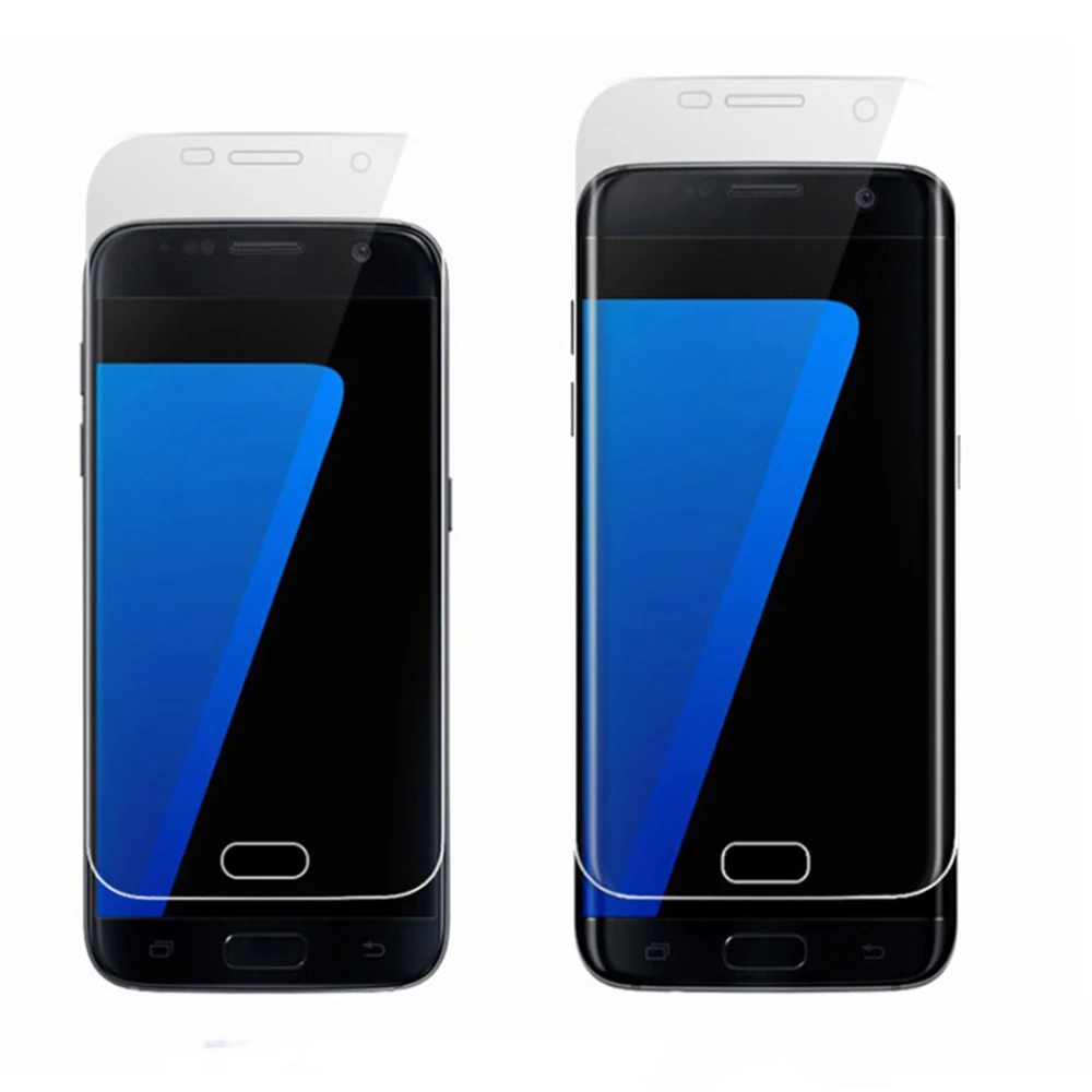 Мягкая фронтальная пленка стеклянная для Samsung S6 S6edge S7 Edge S8 Plus S9 самоотверждаемая