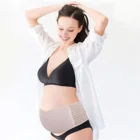 Дышащий сетчатый тканевый пояс среднего размера для беременных регулируемый пояс для беременных Удобный Пояс для беременных практичный