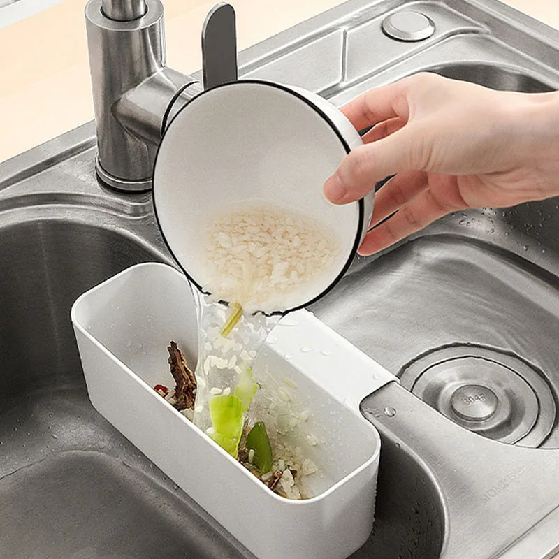 

Kitchen Sink Drain Rack Trash Strainer Plastic Soap Sponge Holder Hanging Storage Basket Faucet Organizer Shelf