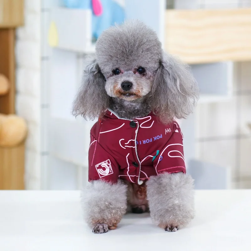 

Autumn Winter Warm Costume Dogs Chihuahua Pet Products Dog Down Jacket Coat Pet Dogs Fashion Hoodie Coat Small Medium Dogs
