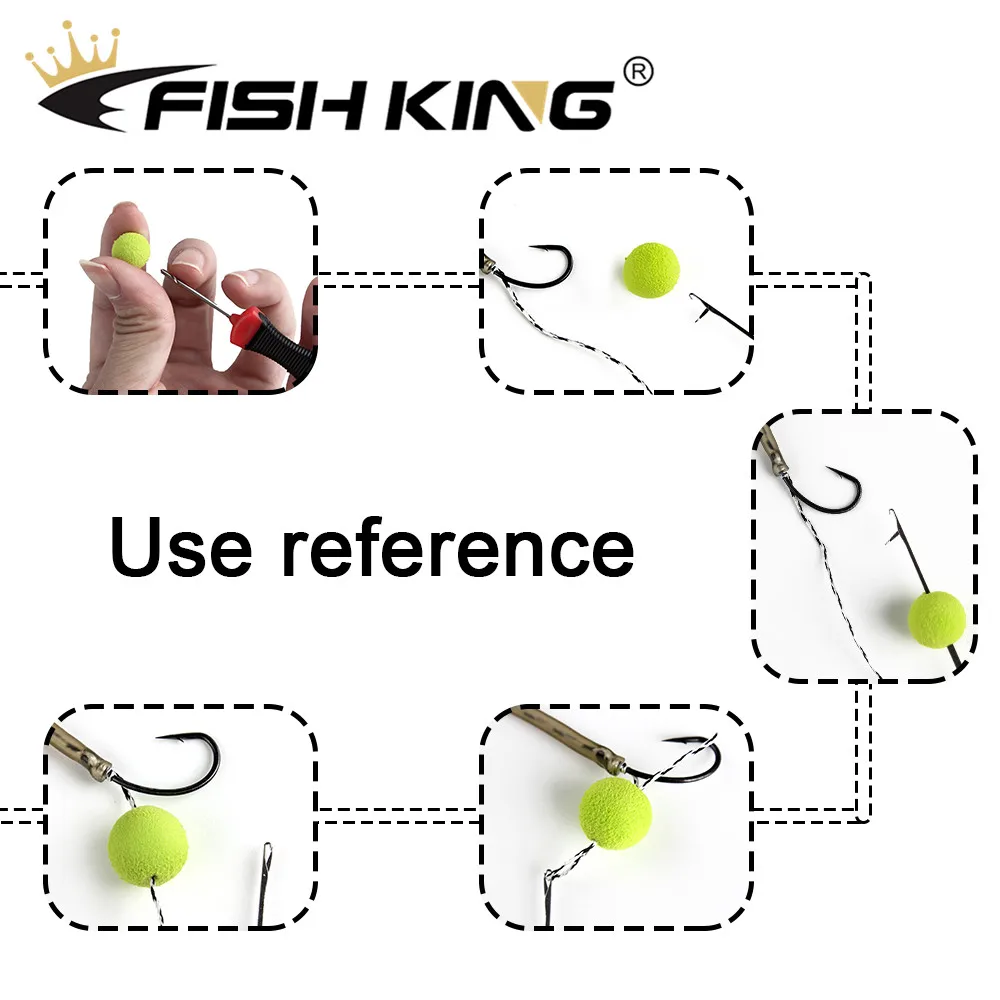 FISH KING Carp Fishing Accessories Boilie Needle Set Kit Tool Stainless Baiting Drill Stringer | Спорт и развлечения