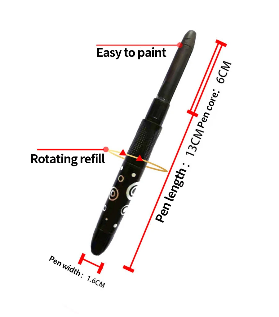 1 шт. Водорастворимая цветная палочка вращающийся карандаш Студенческая кисть