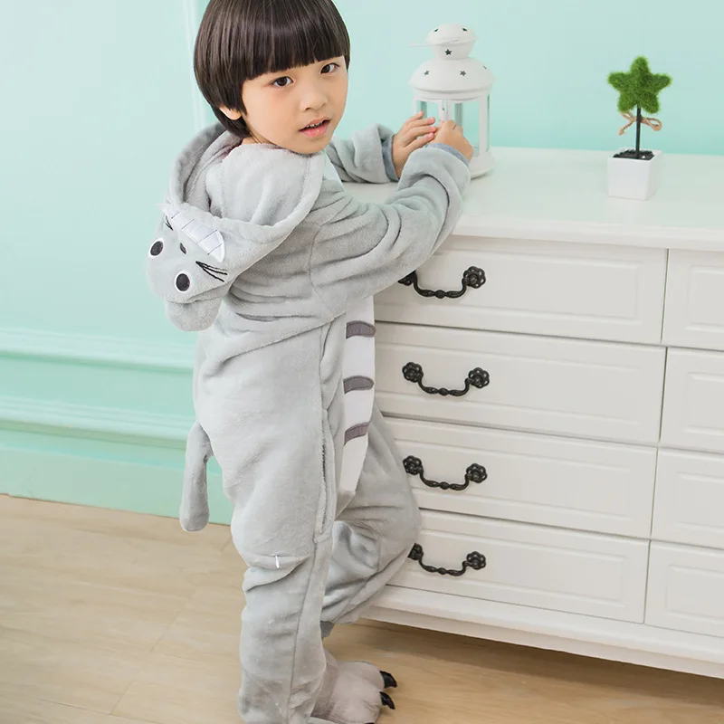 Totoro Onesies Adult Pajamas Unisex Anime Cosplay Party Wear Animal Pyjamas Children Kids Pajamas Sleepwear Flannel Jumpsuits
