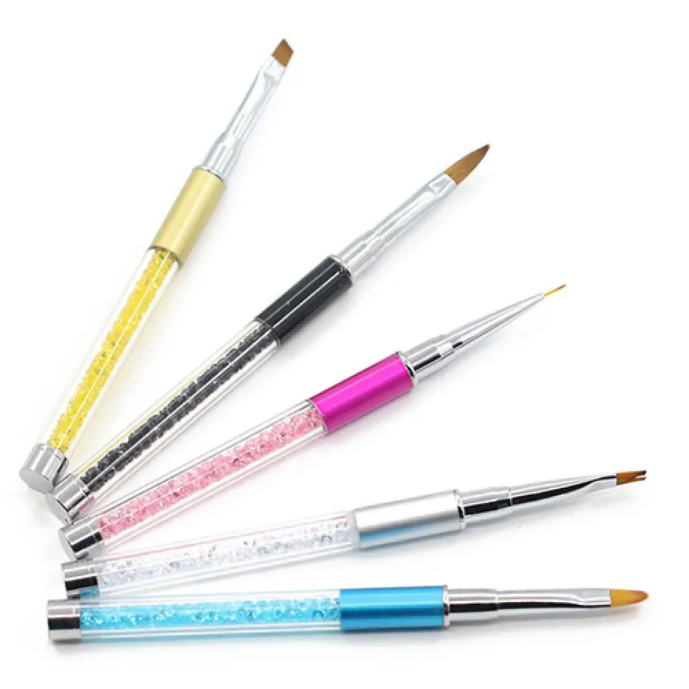 

50% Hot SaleFashion Acrylic Handle Nail Art DIY Painting Pen Nail Head Design Fiber Brush Tool