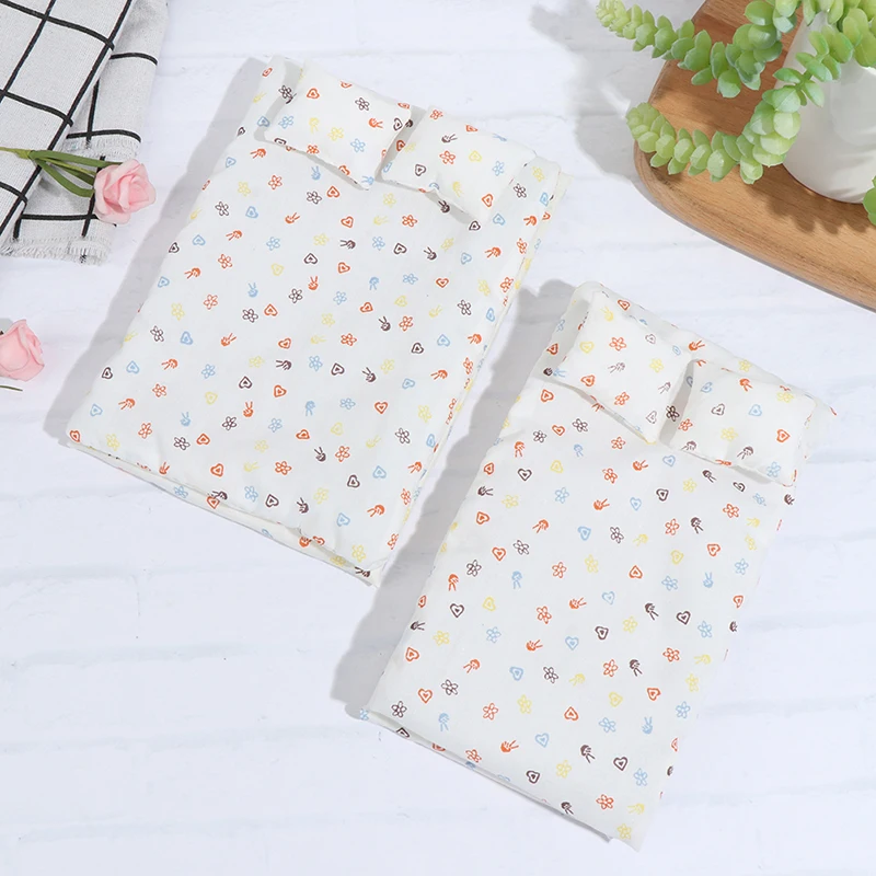 1:12 миниатюрный кукольный домик двухъярусная кровать матрас стеганая Подушка