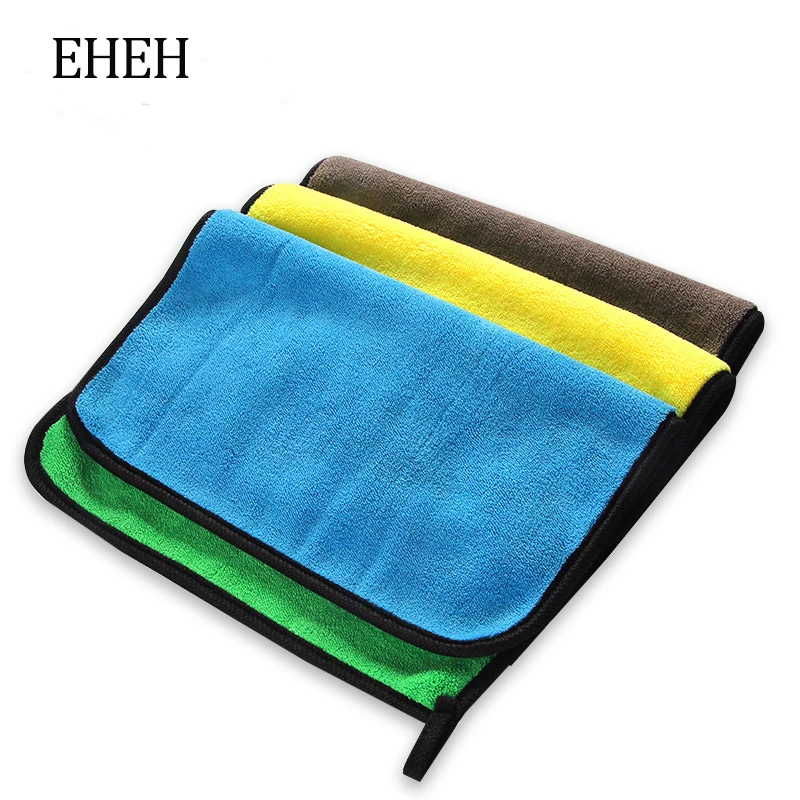 

EHEH толстое полотенце из микрофибры для очистки кухонного автомобиля стеклянные столы для автомобиля супервпитывающие двусторонние салфет...