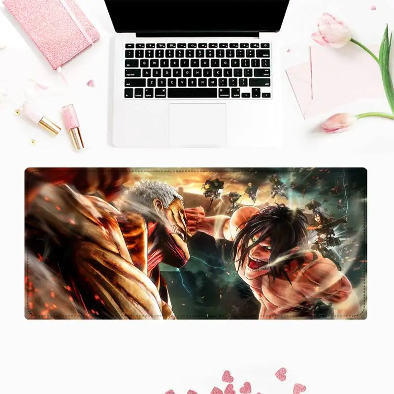 

Japan Anime Attack On Titan Levi Eren DIY Design Pattern Game Mousepad Free Shipping Large Mouse Pad Keyboards Mat