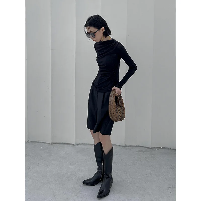 

2021 new high quality solid women's casual T-shirt