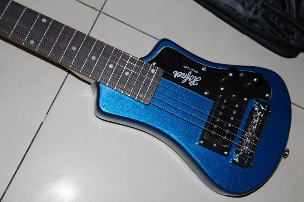 Оптовая продажа мини гитара для электрогитары дорожная с бесплатной сумкой