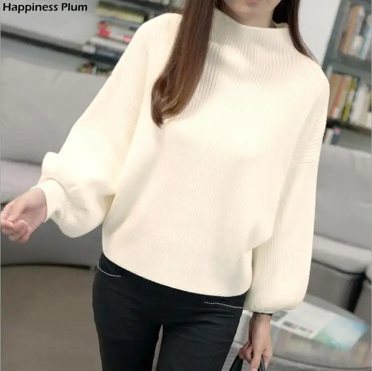 

2020 New Women's Coarse Wool Sweater Warm Spring Autumn Winter Casual Sleeved Pullover
