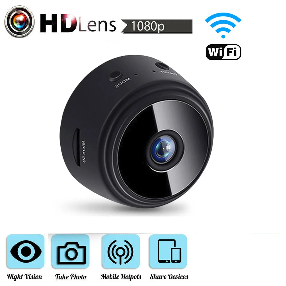 Wifi мини IP камера 1080P ночного видения Видеокамера движения DVR микро Спорт DV видео