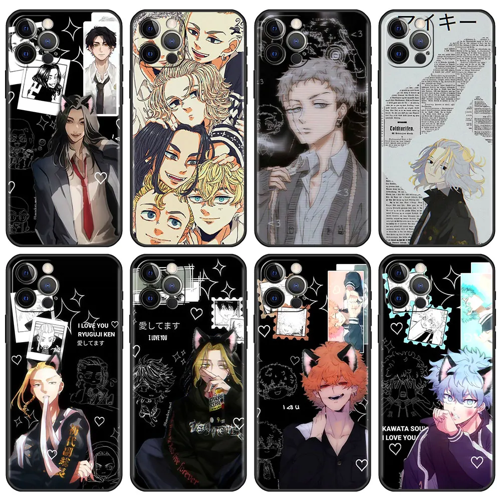 

Luxury Soft Case For Apple iPhone 13 12 Mini 11 Pro 7 XR X 6 6S XS Max 5 5S SE 8 8S Plus Tpu Phone Cover Tokyo Revengers