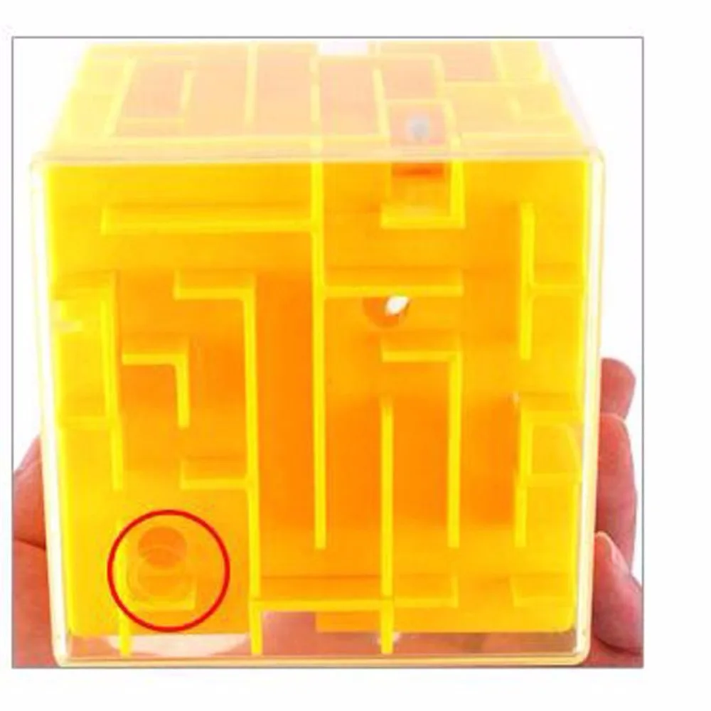 Купить Забавный 3D волшебный лабиринт, интеллектуальный пазл-мяч, игра для высвобождения, трек-рулон, волшебный рулон, рулон ручного баланса, развив...