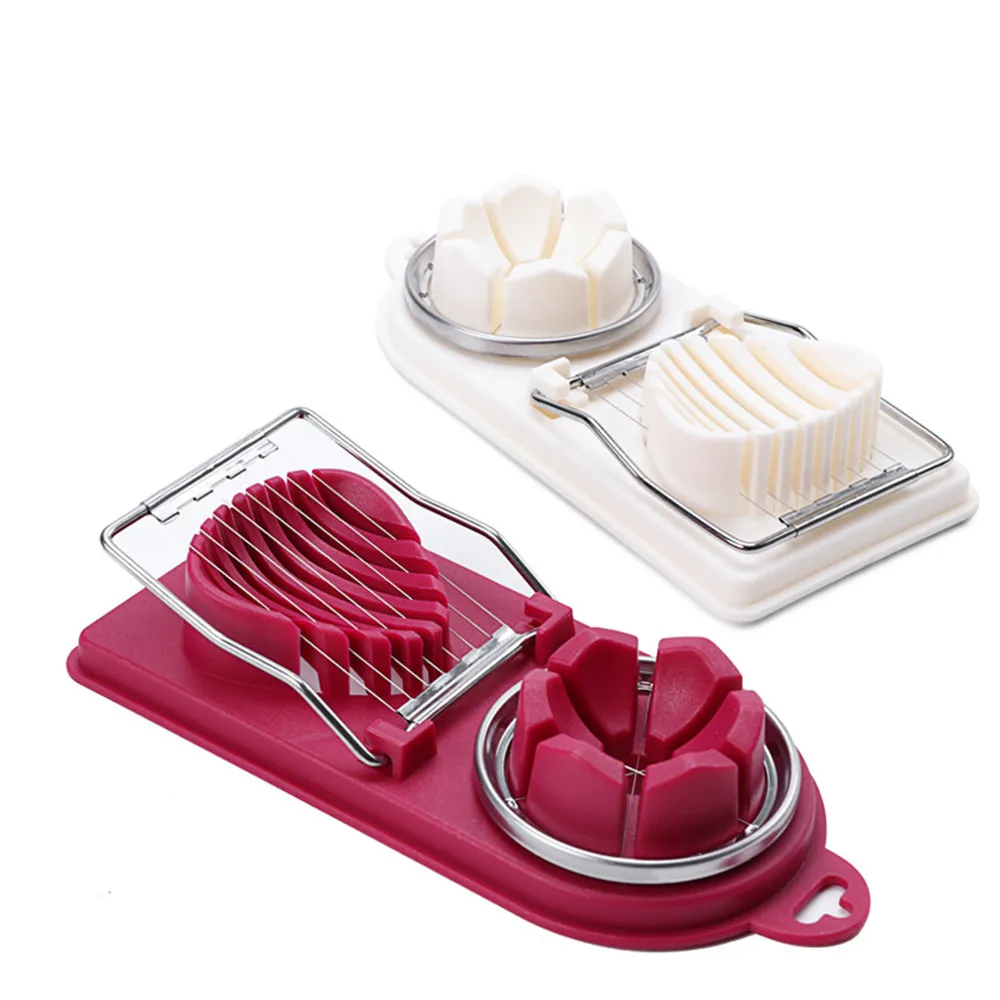 

Stainless Steel Egg Cutter Egg Slicers Multifunctional Fruit Vegetable Cutting Kitchen Accessories Slicing Cooking Gadgets