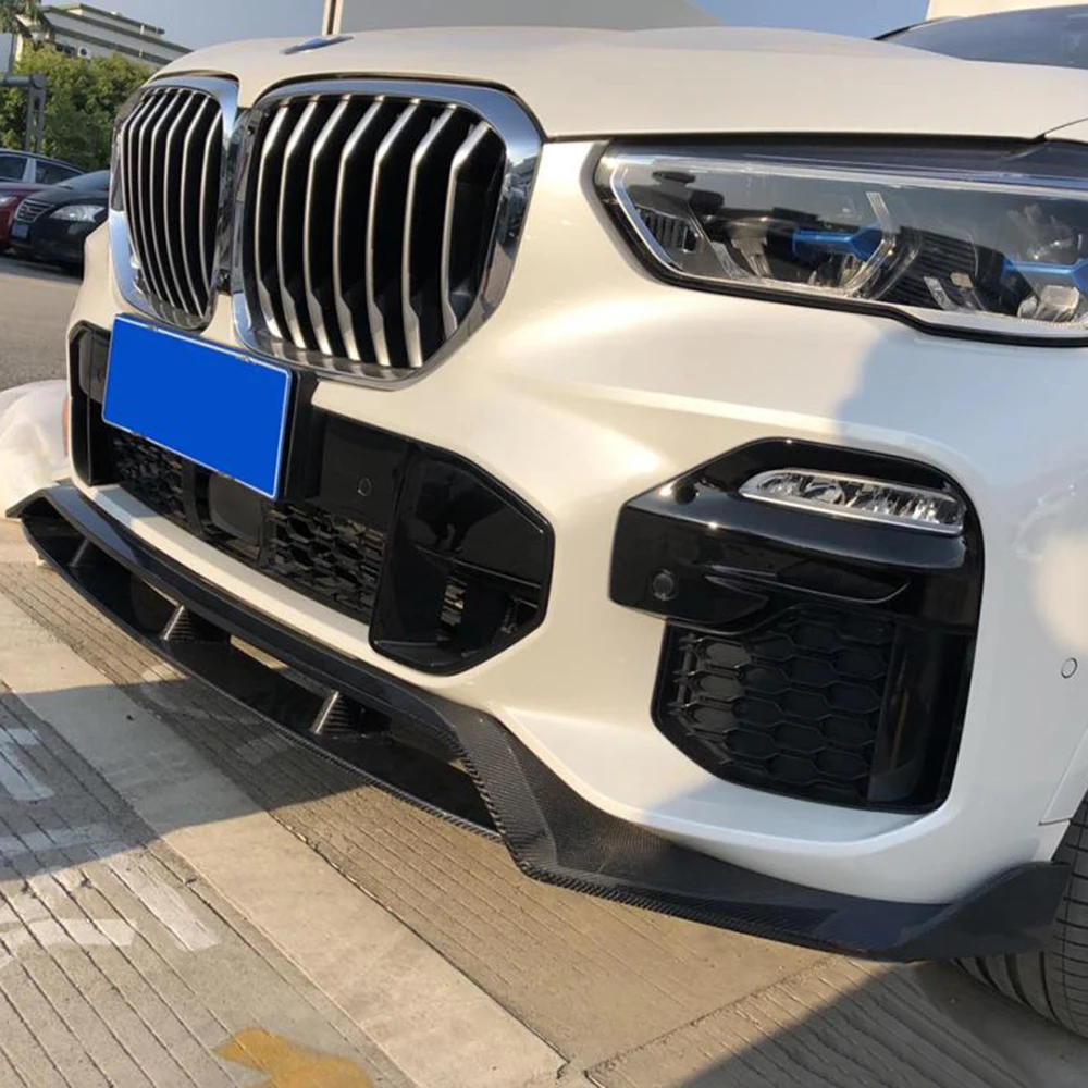 Углеродное волокно/FRP передний бампер спойлер для BMW X5 G05 M-Sport 2019 2020 защита |