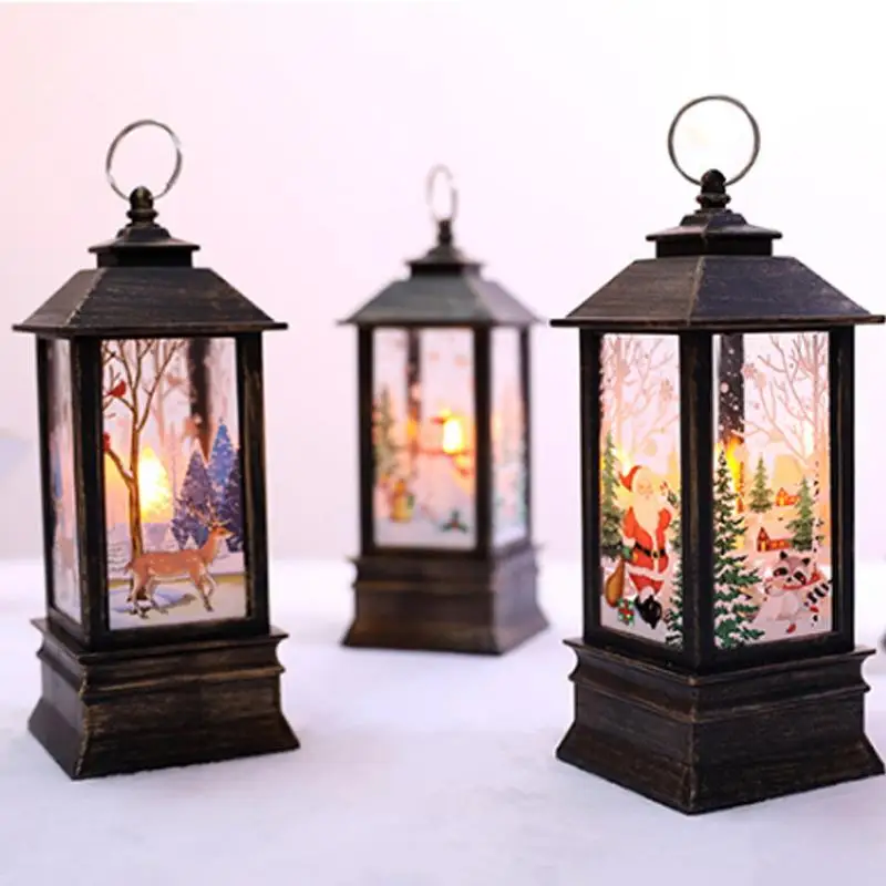 

Santa Claus Snowman Lantern Light Merry Christmas Decor For Home Christmas Tree Ornament Xmas Gifts New Year 2022